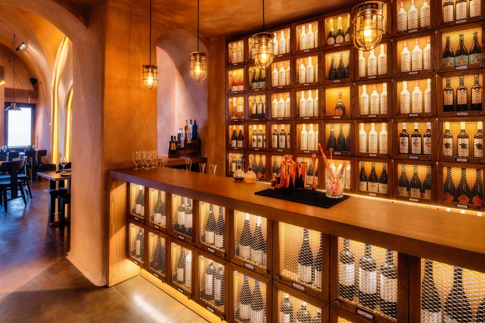 The Bar at Rizes Santorini