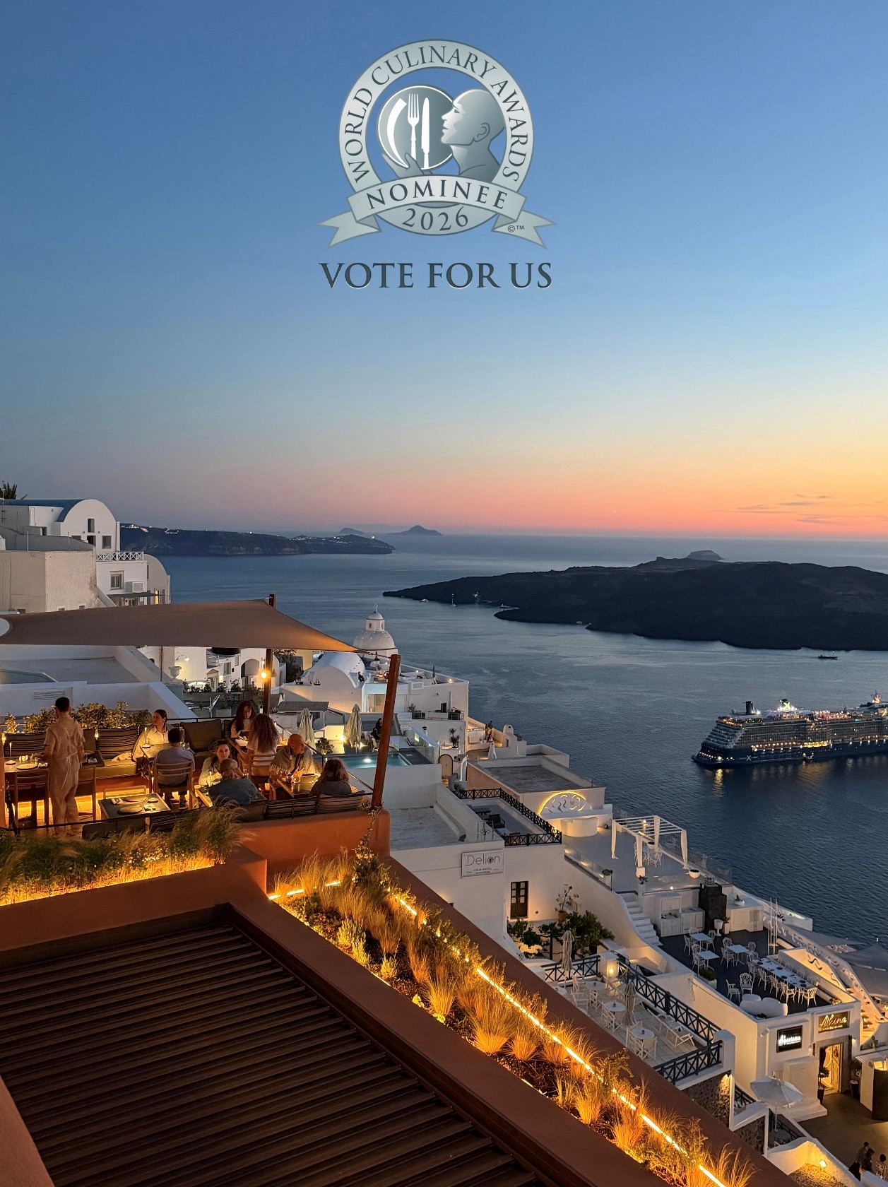 From Our Kitchen to the World Stage: Rizes Santorini Nominated for Greece’s Best Restaurant 2026!